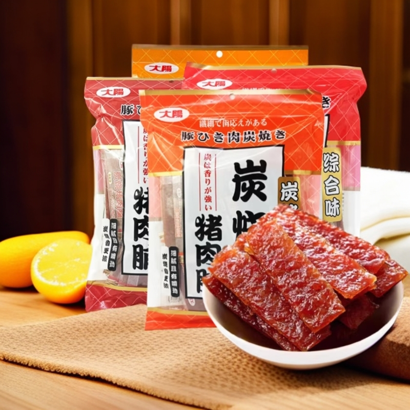 新疆包邮大阳猪肉脯蜜汁黑椒炭烤综合味258g/袋独立包装在家追剧