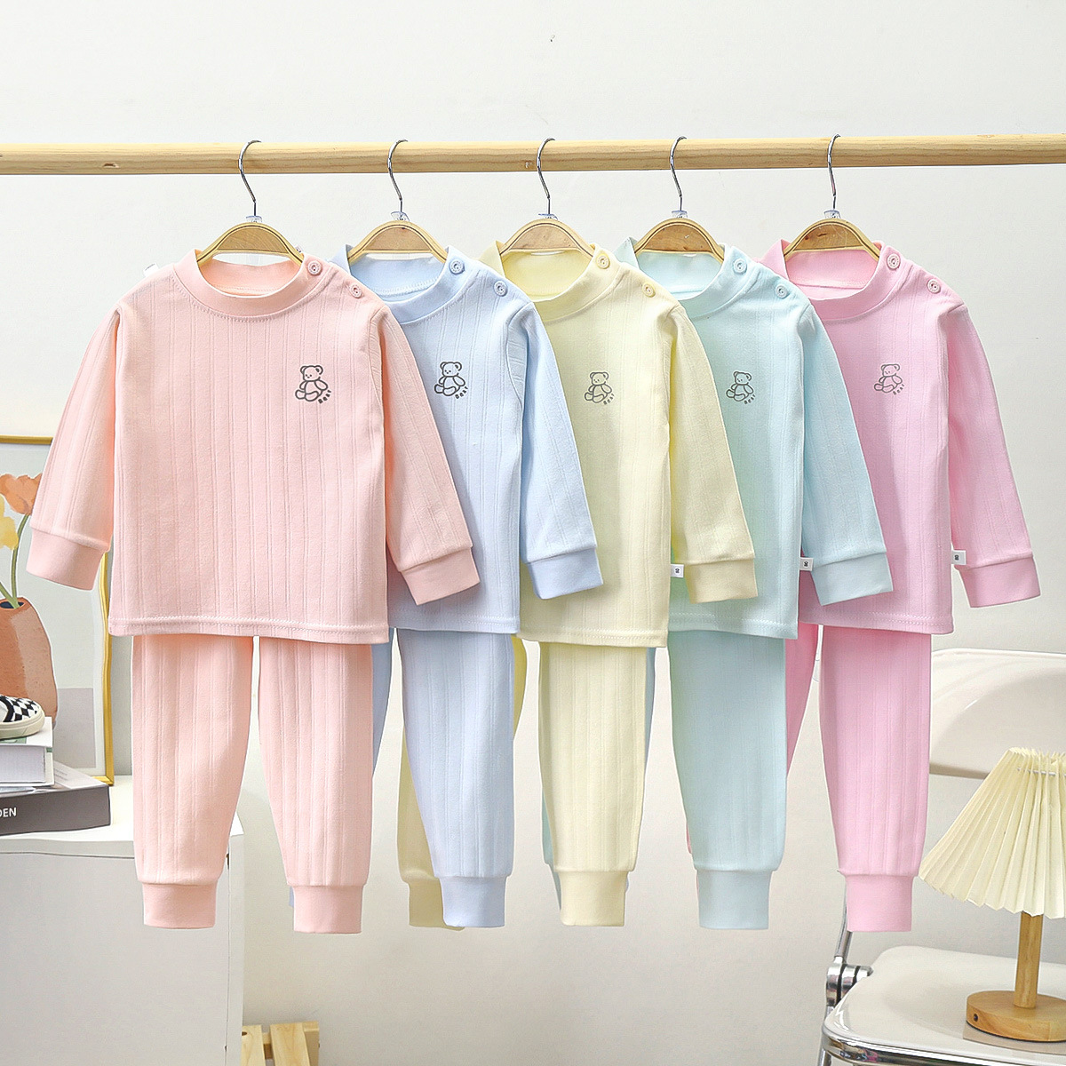 新款宝宝家居服中小童内衣套装男女童童秋冬睡衣儿童秋衣秋裤D