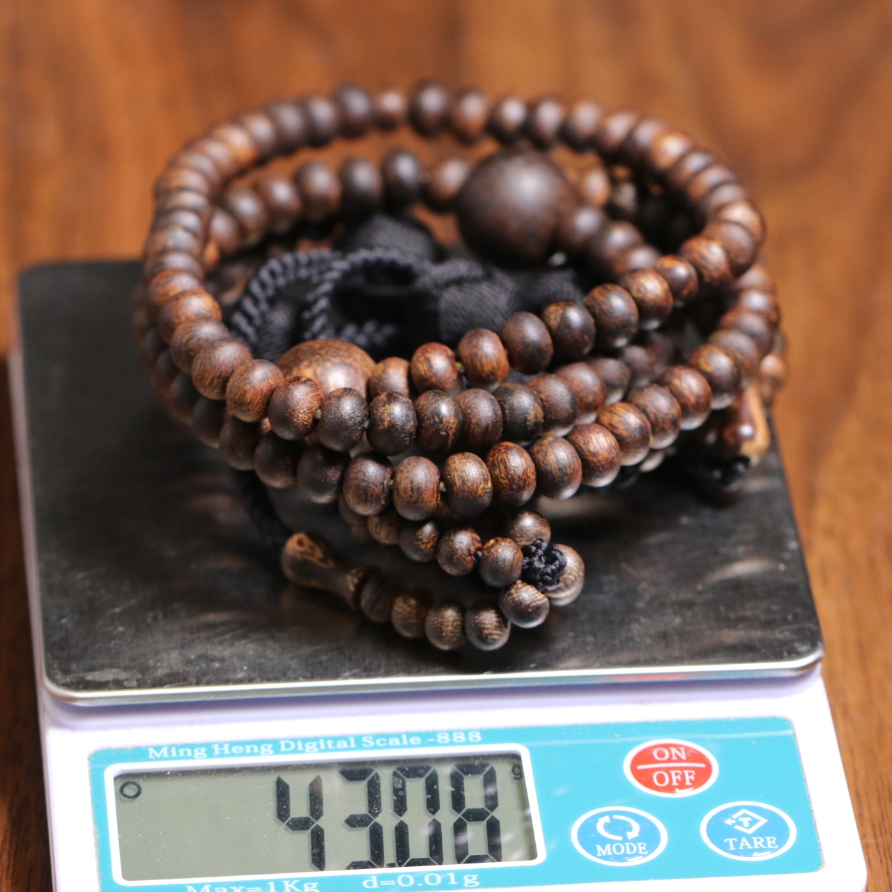 越南芽庄白奇楠沉水日本回流珠伽羅念珠奇楠佛珠棋楠佛珠