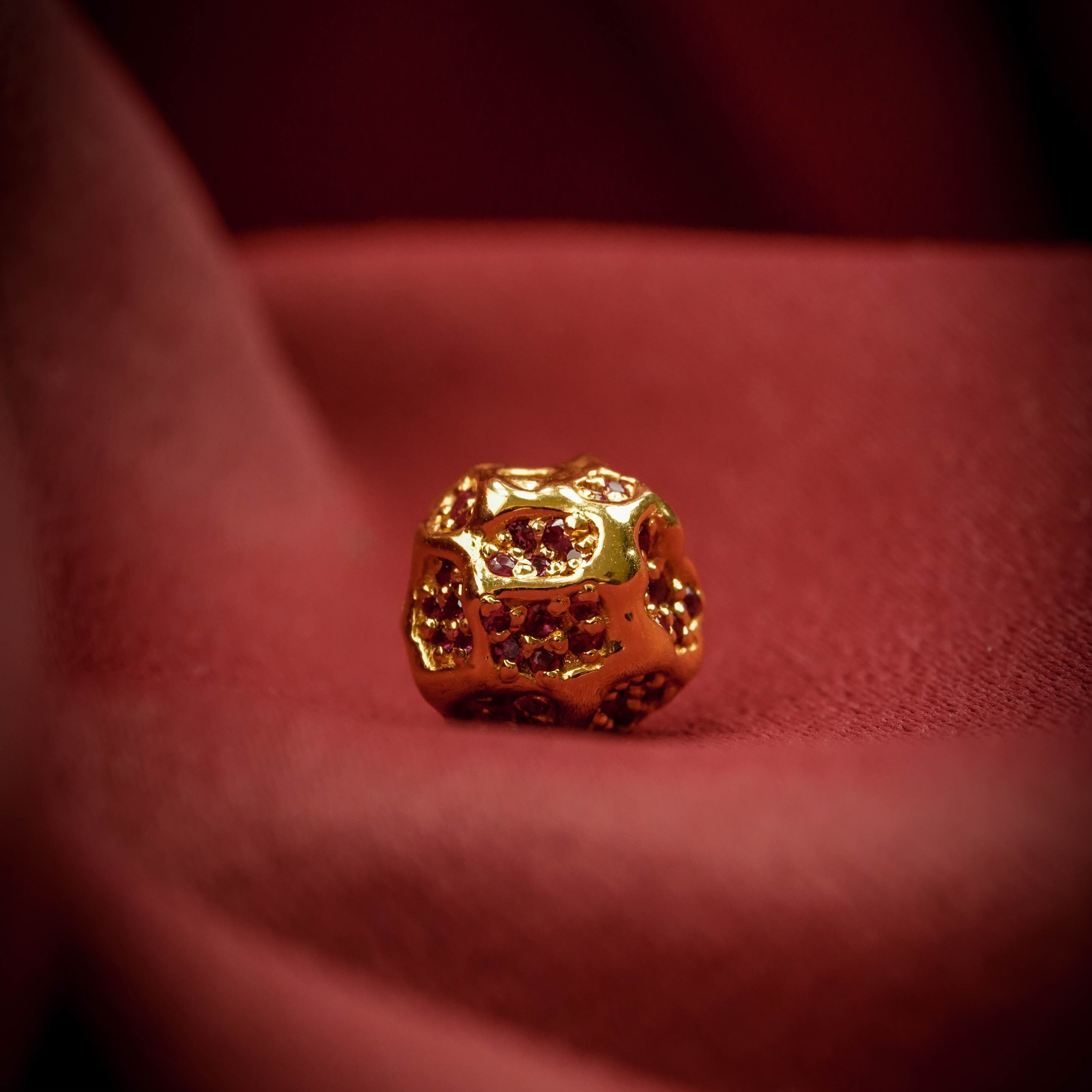 【启承严选】宏出品 无象熔岩财宝珠  红金配饰  LH030