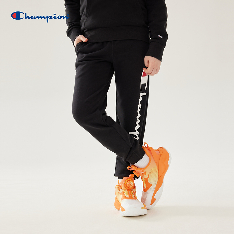 【儿童节礼物】Champion童装2024春新款运动系带卫裤EB-ZPT42