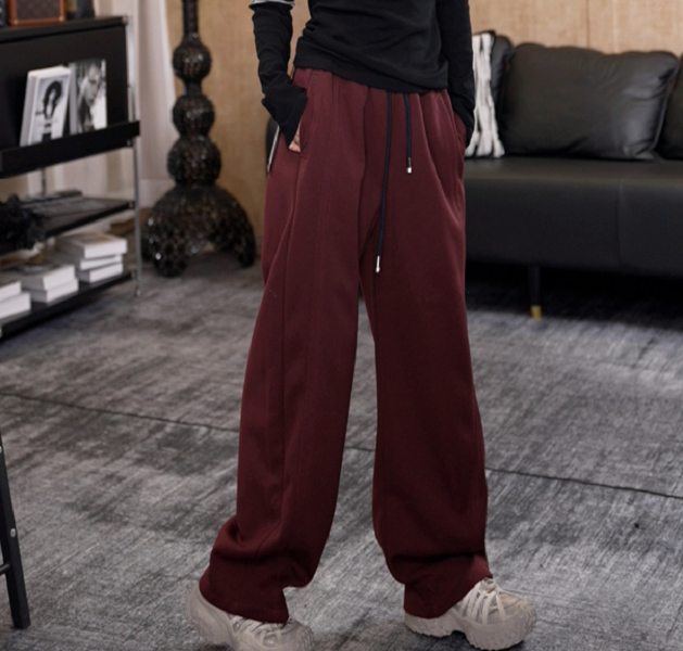 新款抽绳百搭微拖裤 77362