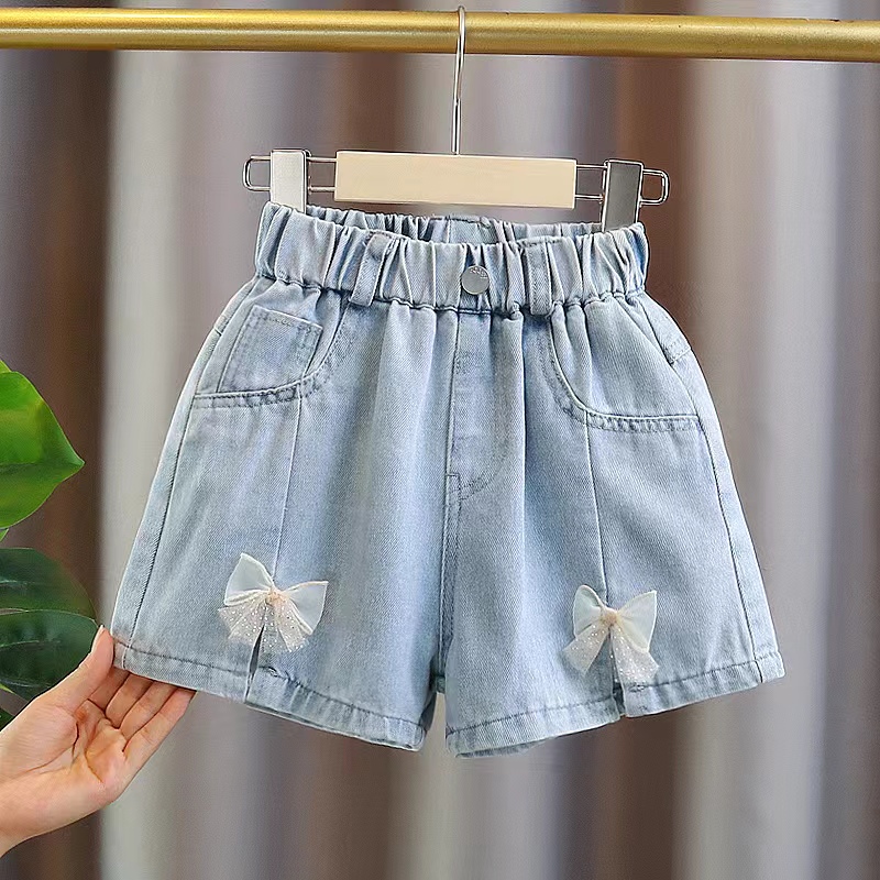 女童牛仔短裤夏装网红新款洋气中大儿童宝宝夏季外穿百搭薄款裤子