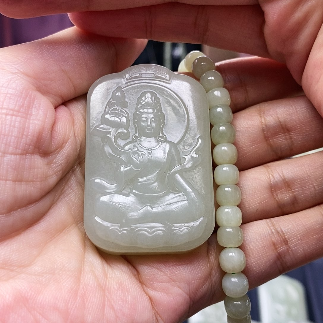 【闪购商品】和田玉颈饰未镶嵌粤****浪