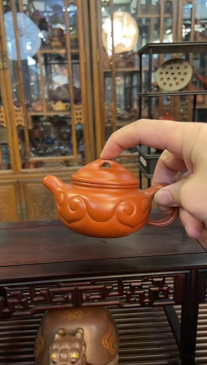 【闪购商品】朱泥如意紫砂壶