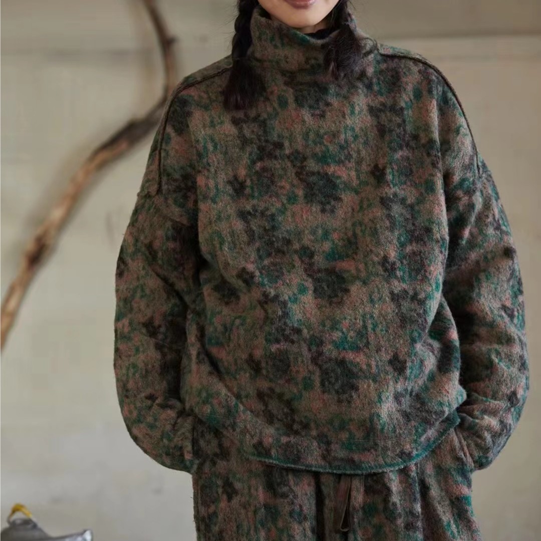 左岸迷香·贞琦坊【上衣】款号：Z23FW1011休闲秋冬宽松