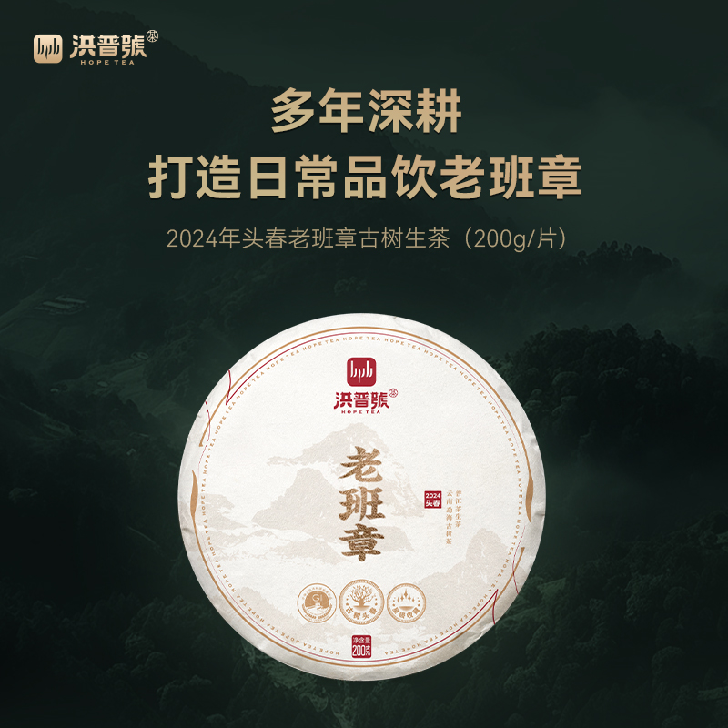 2024年头春老班章300年古树200g