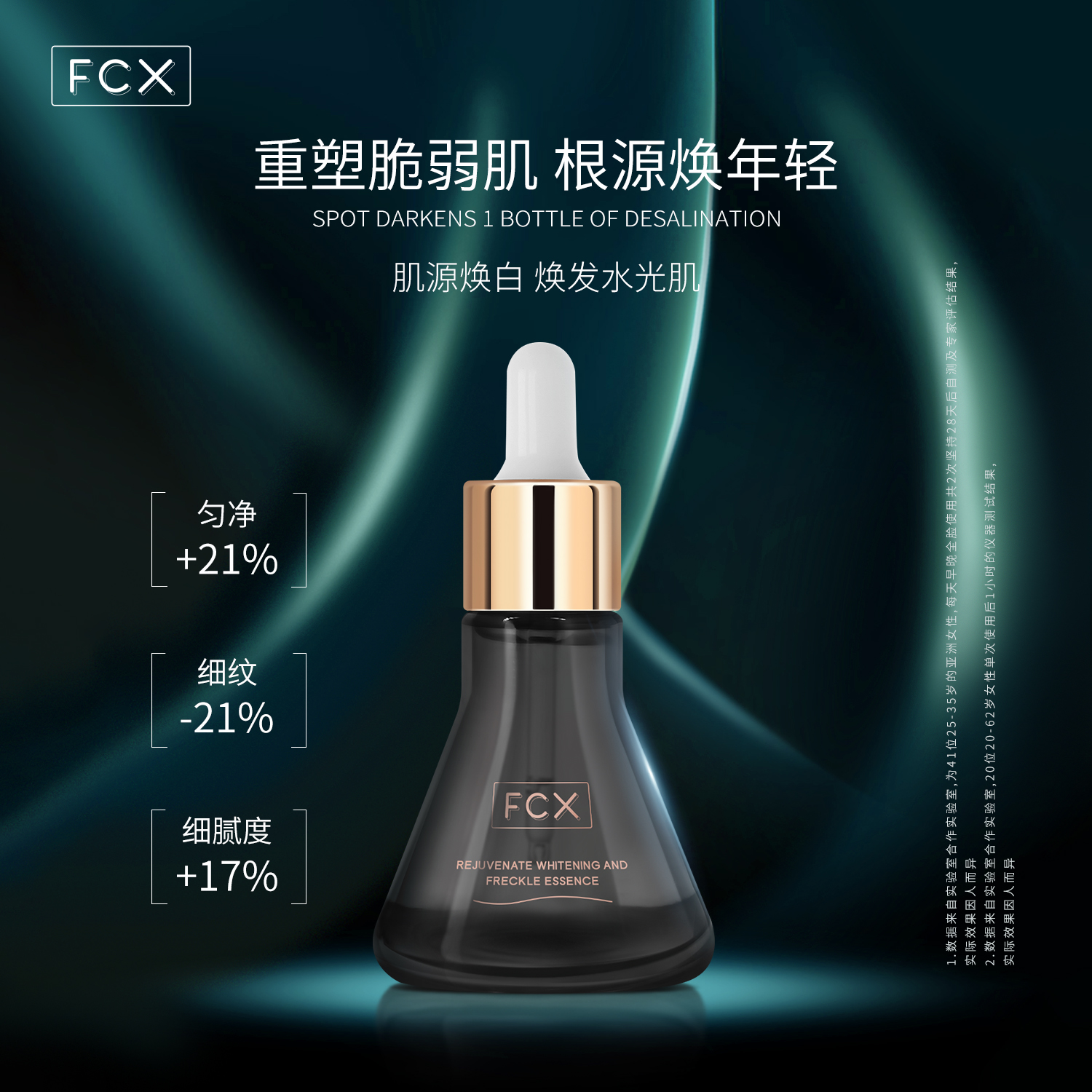 【旗舰专属】FCX小黑瓶烟酰胺美白补水保湿修护保湿淡纹精华液P2