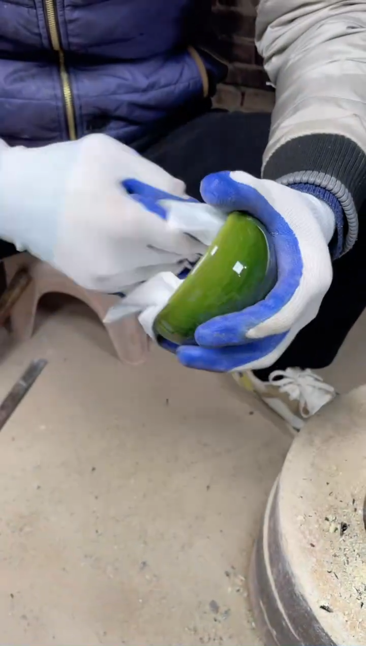 【闪购商品】瓷茶盏将军帝王绿Y（配礼盒+证书）