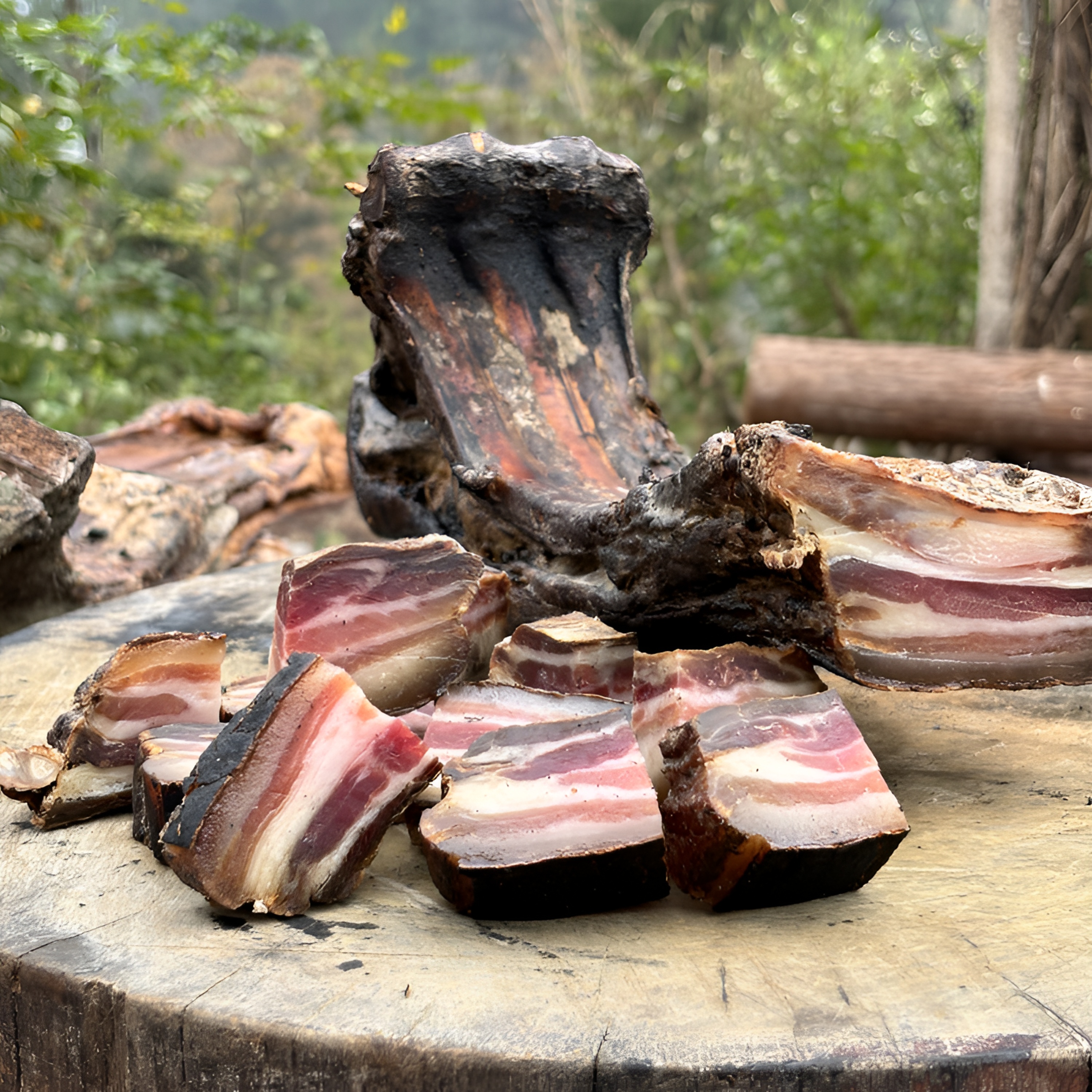 【现称称重】恩施土家柴火烟熏腊肉正宗农家粮食土猪肉土猪腊肉