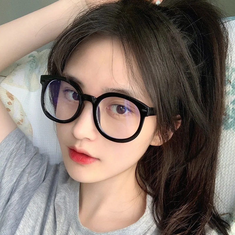 黑框眼镜女网上可配近视度数素颜神器大脸显瘦防蓝光学生眼睛框架