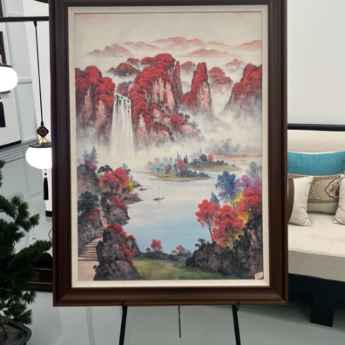 『高山流水聚宝盆』86*116