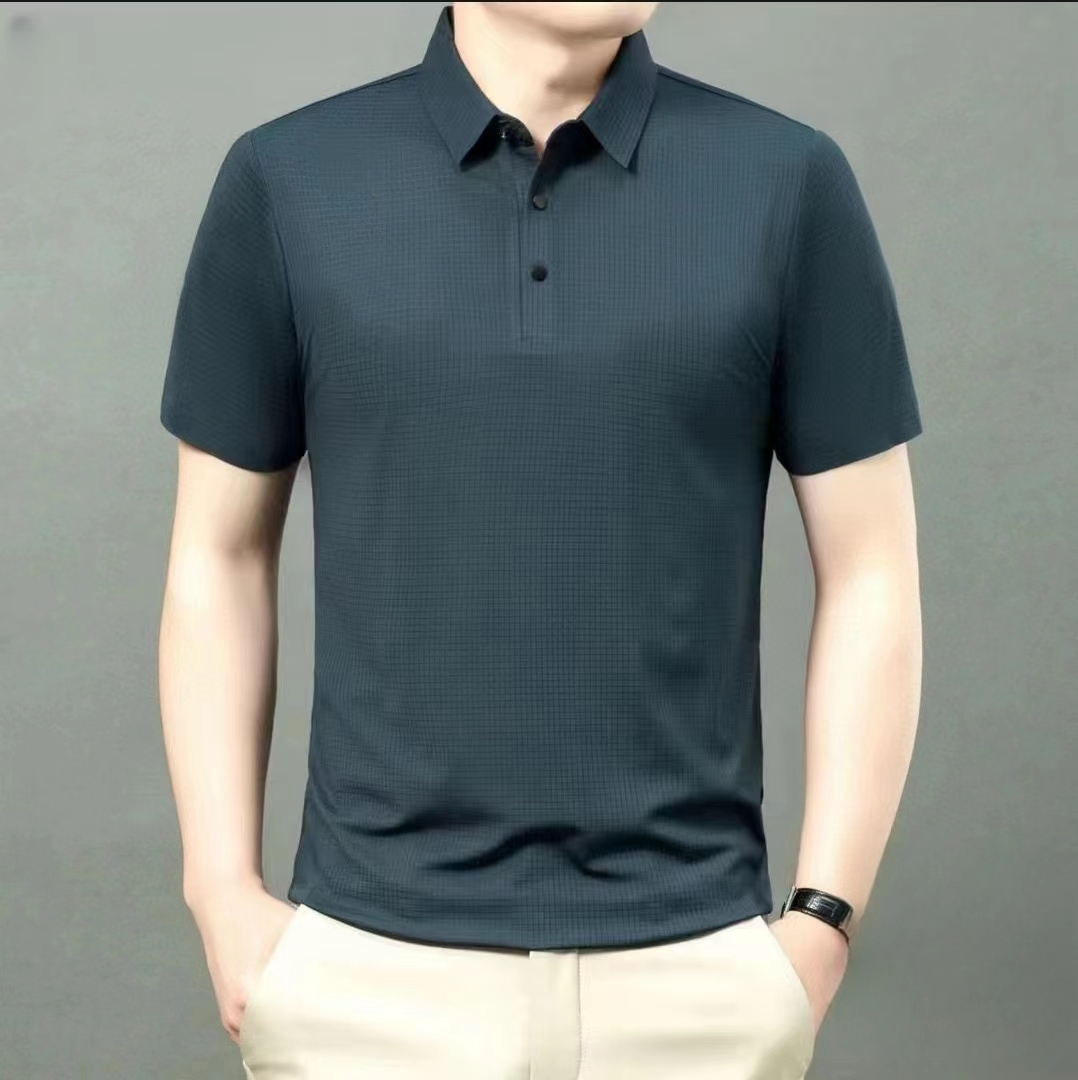 6208#【木兮兮专属】2024夏季新款男士气质时尚翻领高档休闲Polo衫