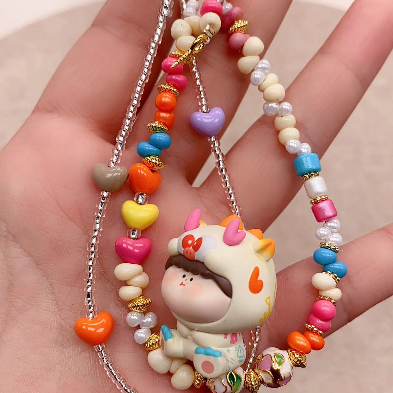 2【扣号】原创设计可爱创意个性卡通手工网红手机链饰品配件包挂件