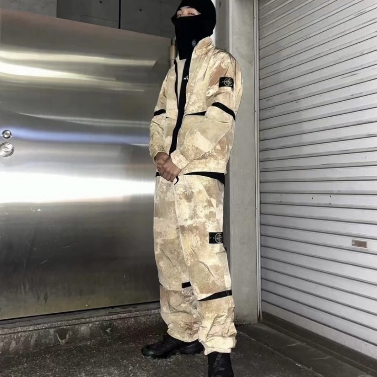 现货 Stone Island石头岛尼龙迷彩限定长裤 24款 宽松版型 专柜4k