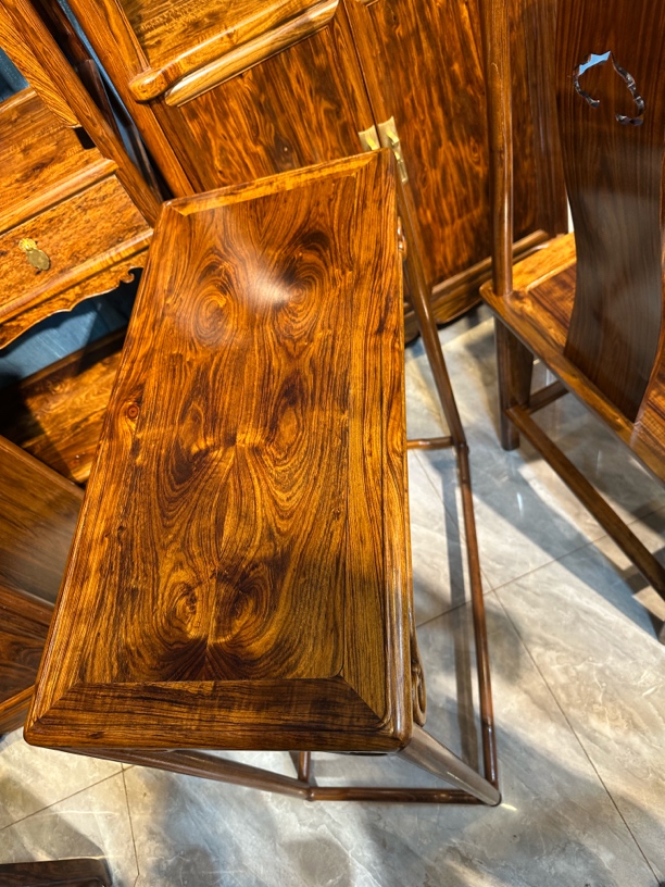 螺穗木艺一物一拍花架