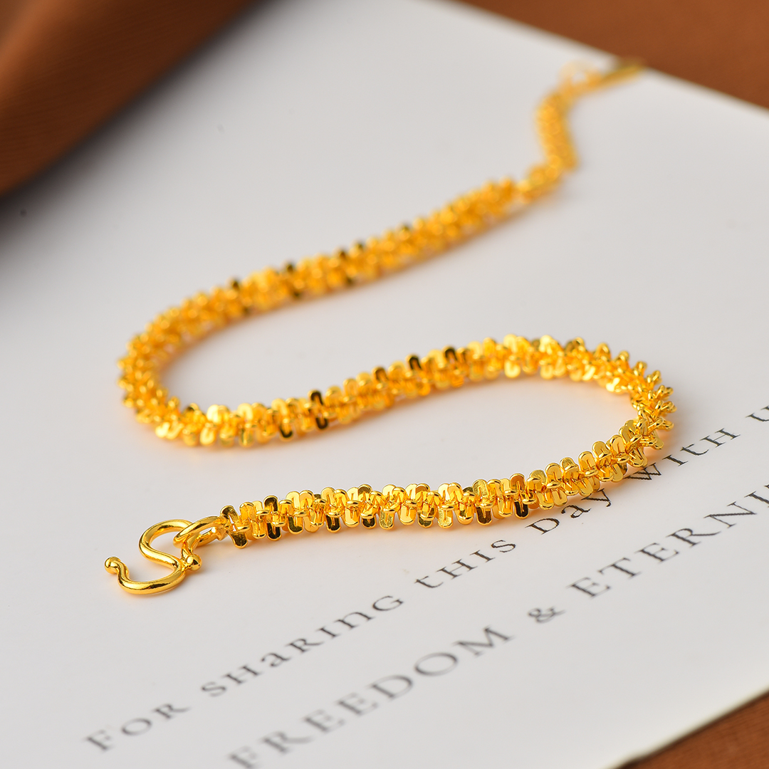 【蜜夫人】足银手链项链 银河爆闪手链+项链一套