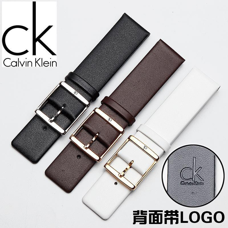 ck手表带男 女真皮针扣皮带配件代用K2Y211K2Y231ck手表带表链20m