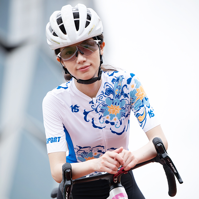 KSCycling骑行服 女款骑行服中国风设计高弹透气舒适户外夜骑