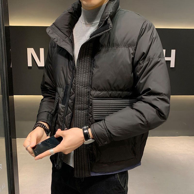 鸭鸭男士羽绒服2022新款冬季潮流轻薄保暖短款休闲外套男冬装潮牌