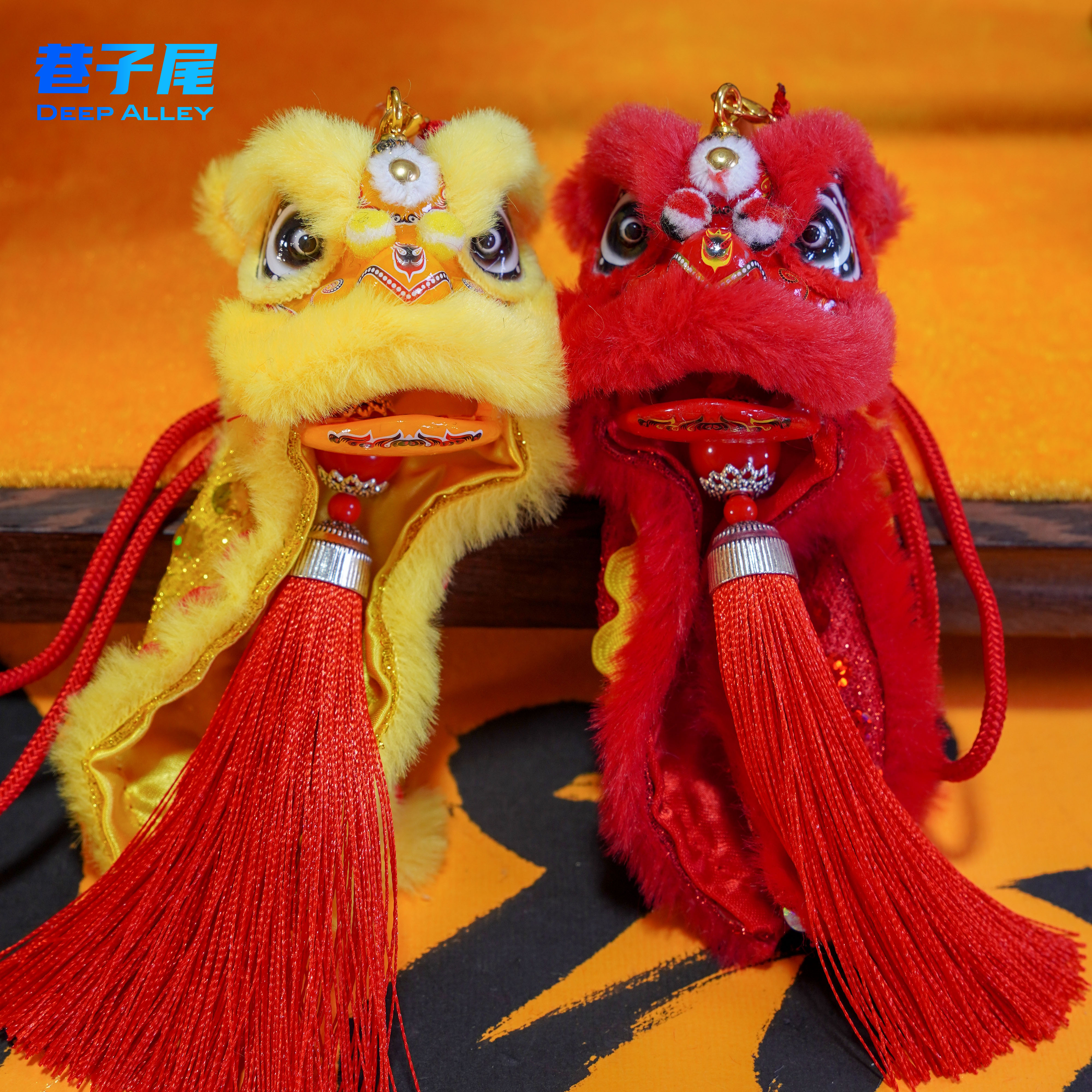 宝藏文创品挂件车载汽车雄狮少年国潮手办创意装饰新春过年喜庆