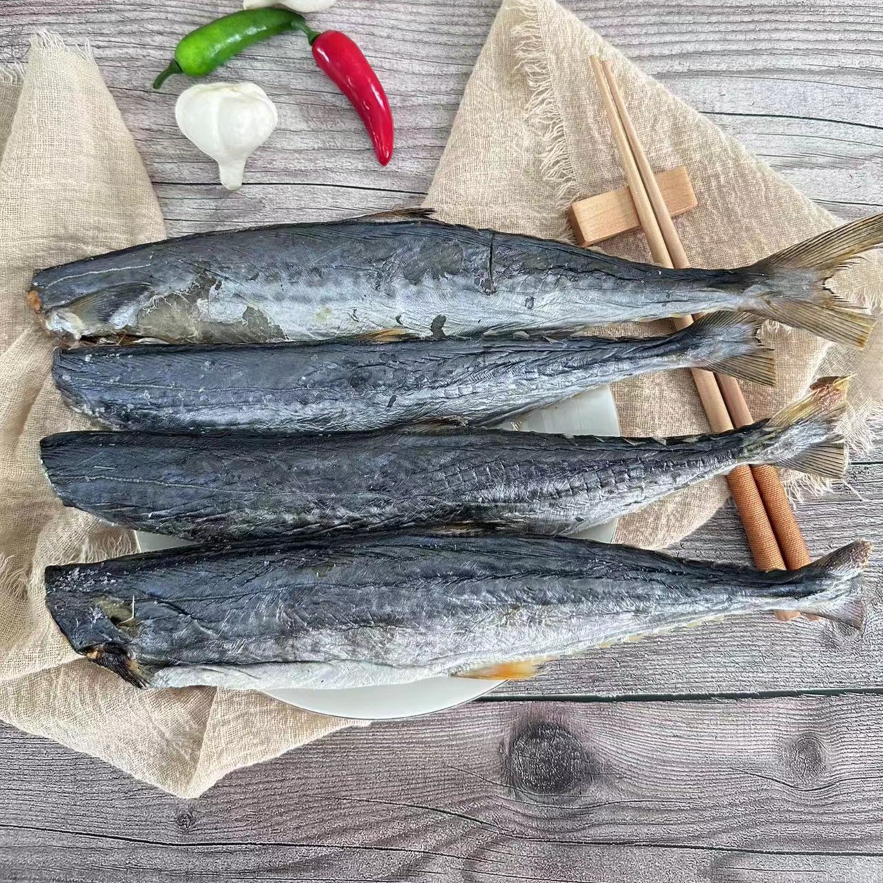 马鲛鱼干渔民自晒去头咸鱼干货500克（靓）晒干腊味肉质