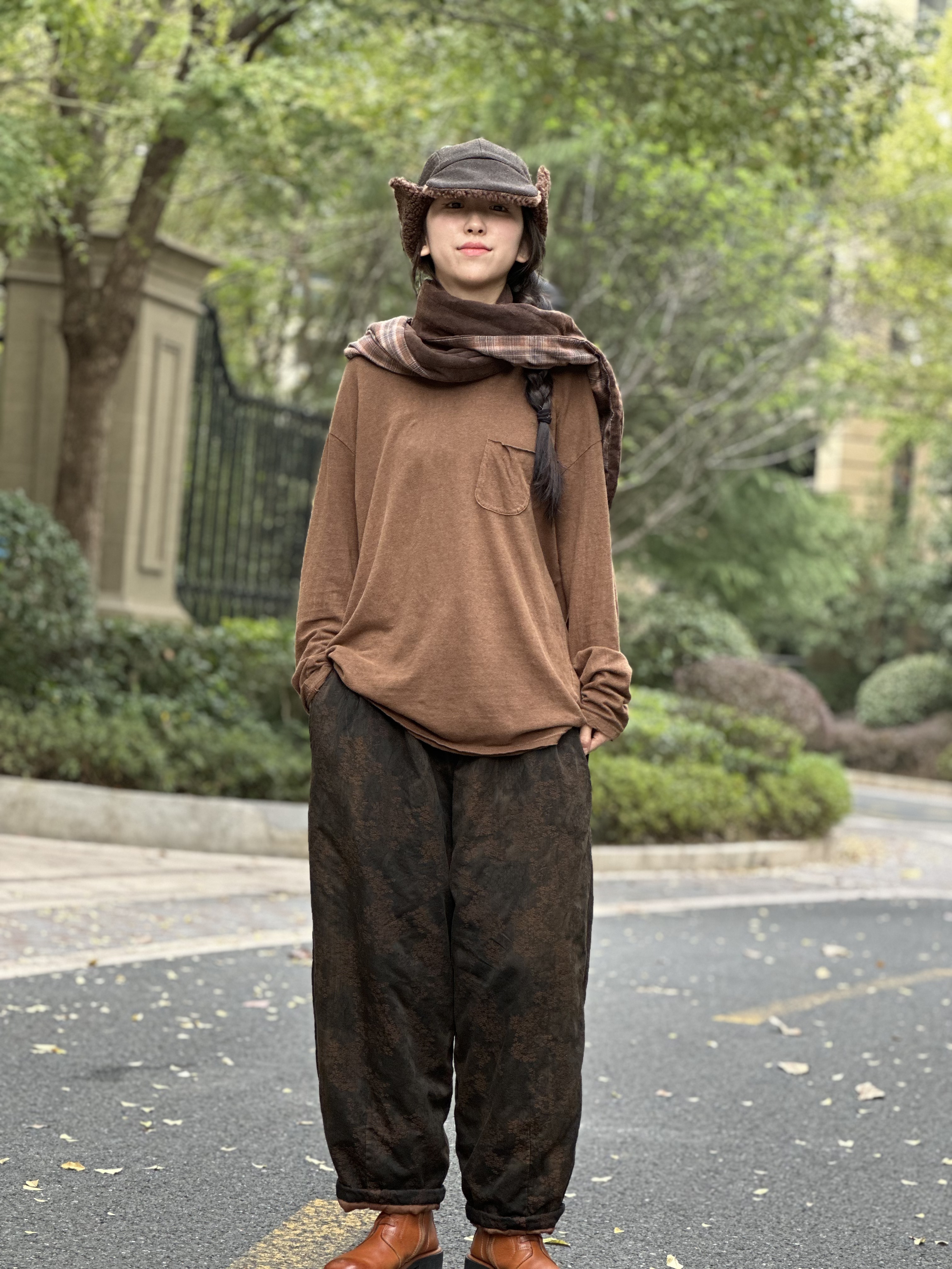 昔玙 230905 长袖  高领  麻棉  休闲 打底衫 衣长 68 胸围117