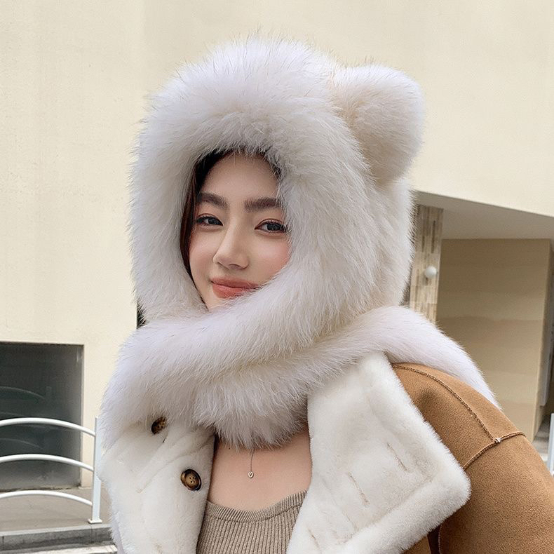 狐狸毛风雪帽时尚