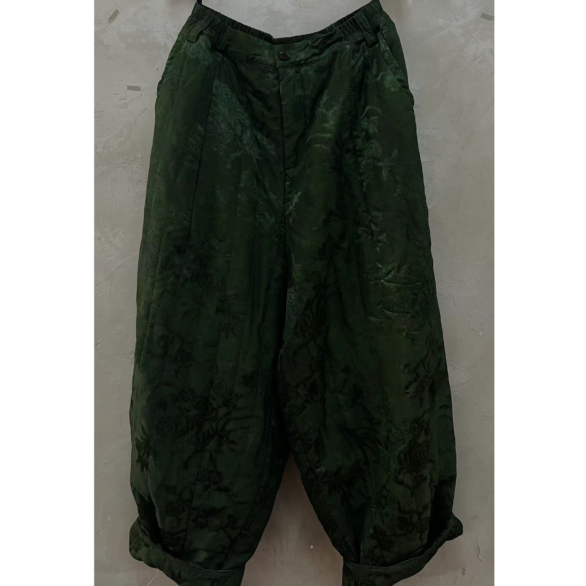 古蘭木-2024新款半松紧休闲直筒棉裤3190