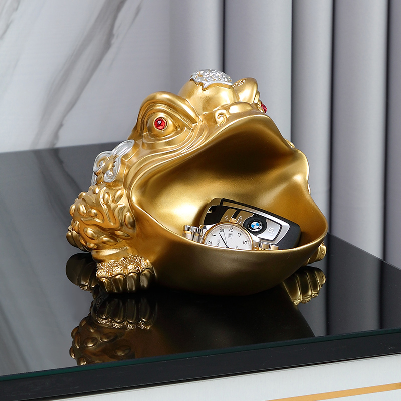 金蟾招财钥匙收纳入户玄关家居装饰品进门口鞋柜创意钥匙挂架