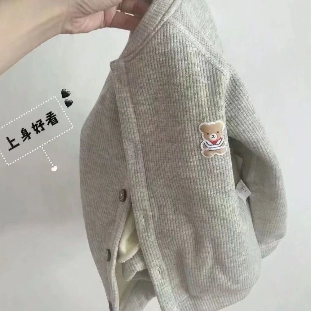 新品巴拉巴拉婴儿衣服秋冬针织上衣男宝宝长袖开衫单件保暖加绒女