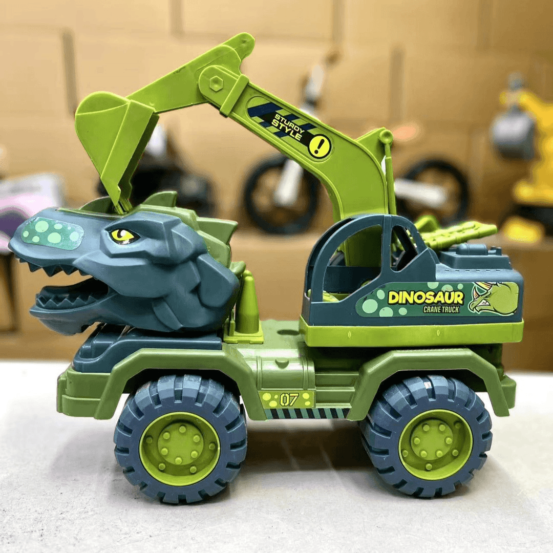 广恐龙挖掘机玩具滑行玩具恐龙车耐摔颜色款式随机