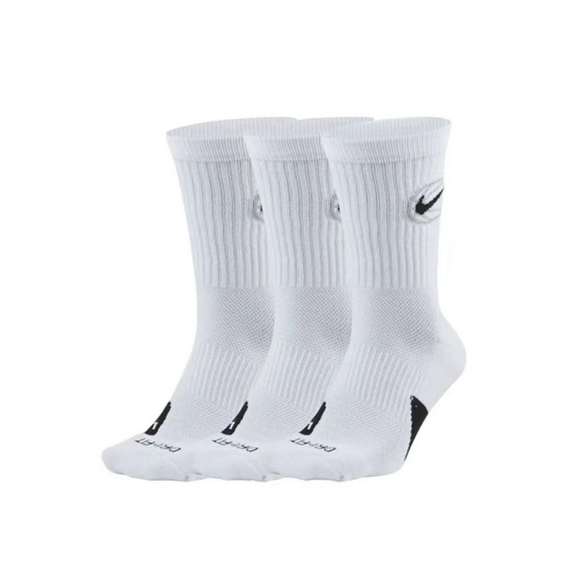 【红谷苏宁NKRISE】耐克篮球系列白色长筒运动训练男袜子DA2123100