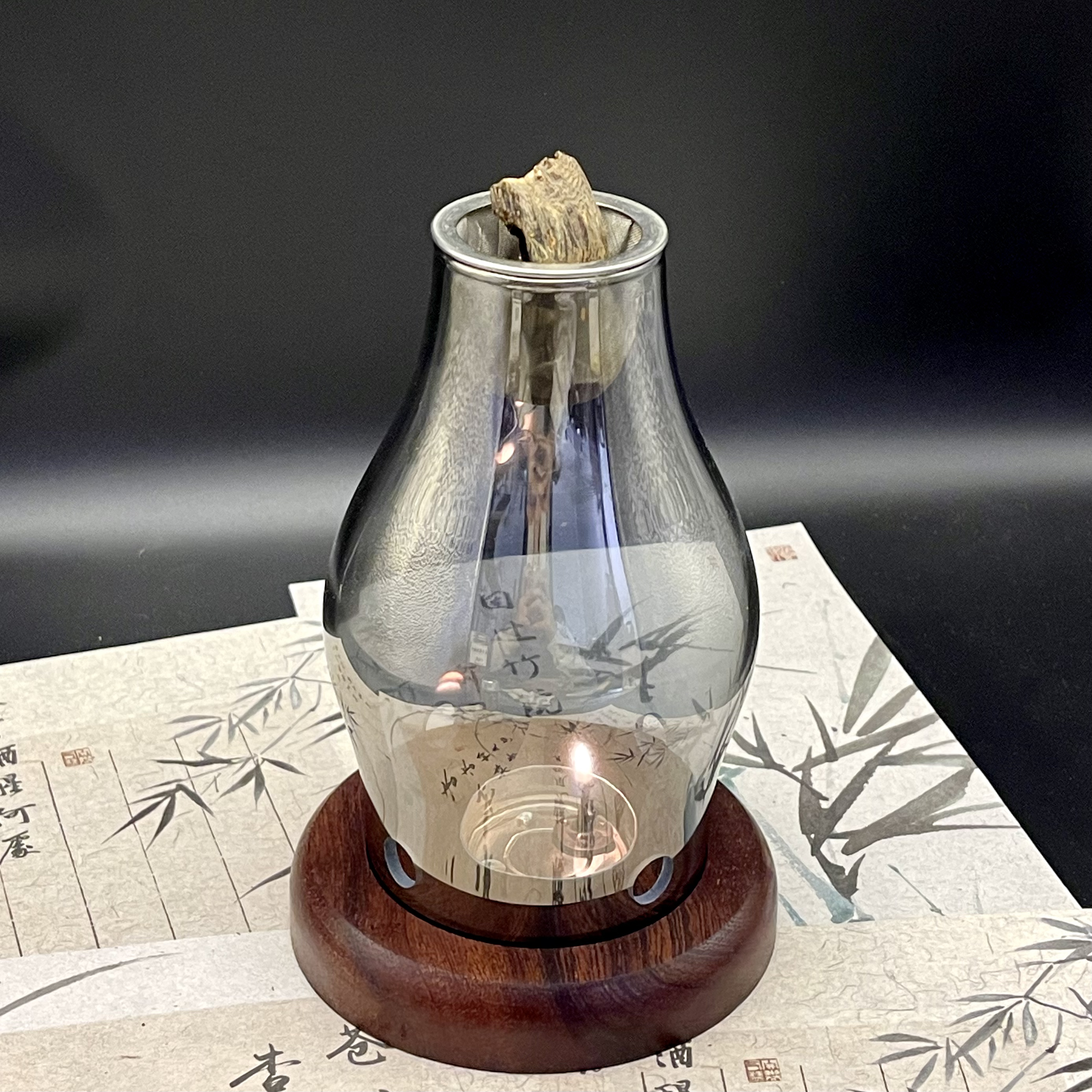 【隔火熏香炉】沉香熏香炉，创意香薰灯禅意复古家用！赠送蜡烛5个！