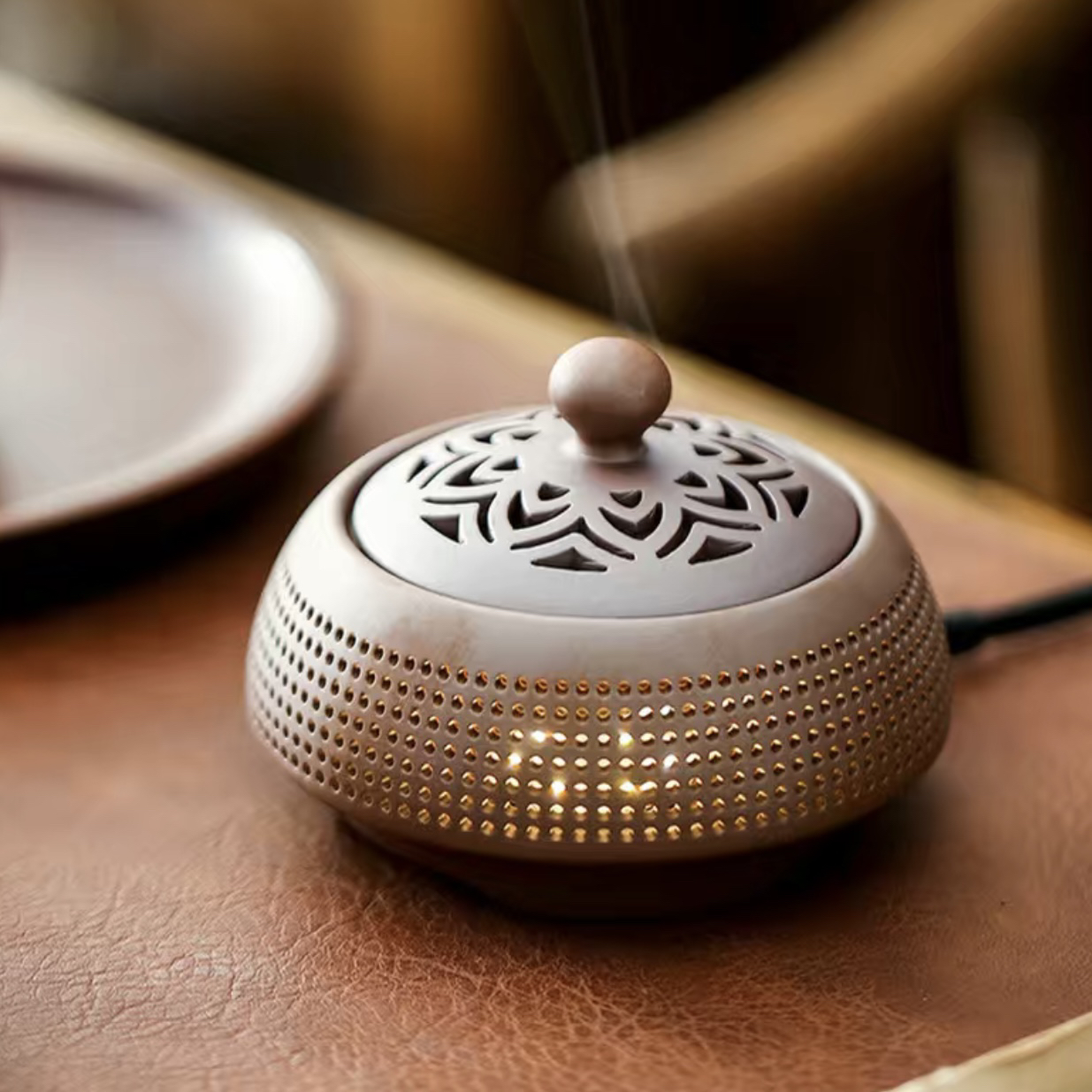 【电子熏香炉】沉香熏香品香炉可定时控温！下单赠送10克沉香熏香料！