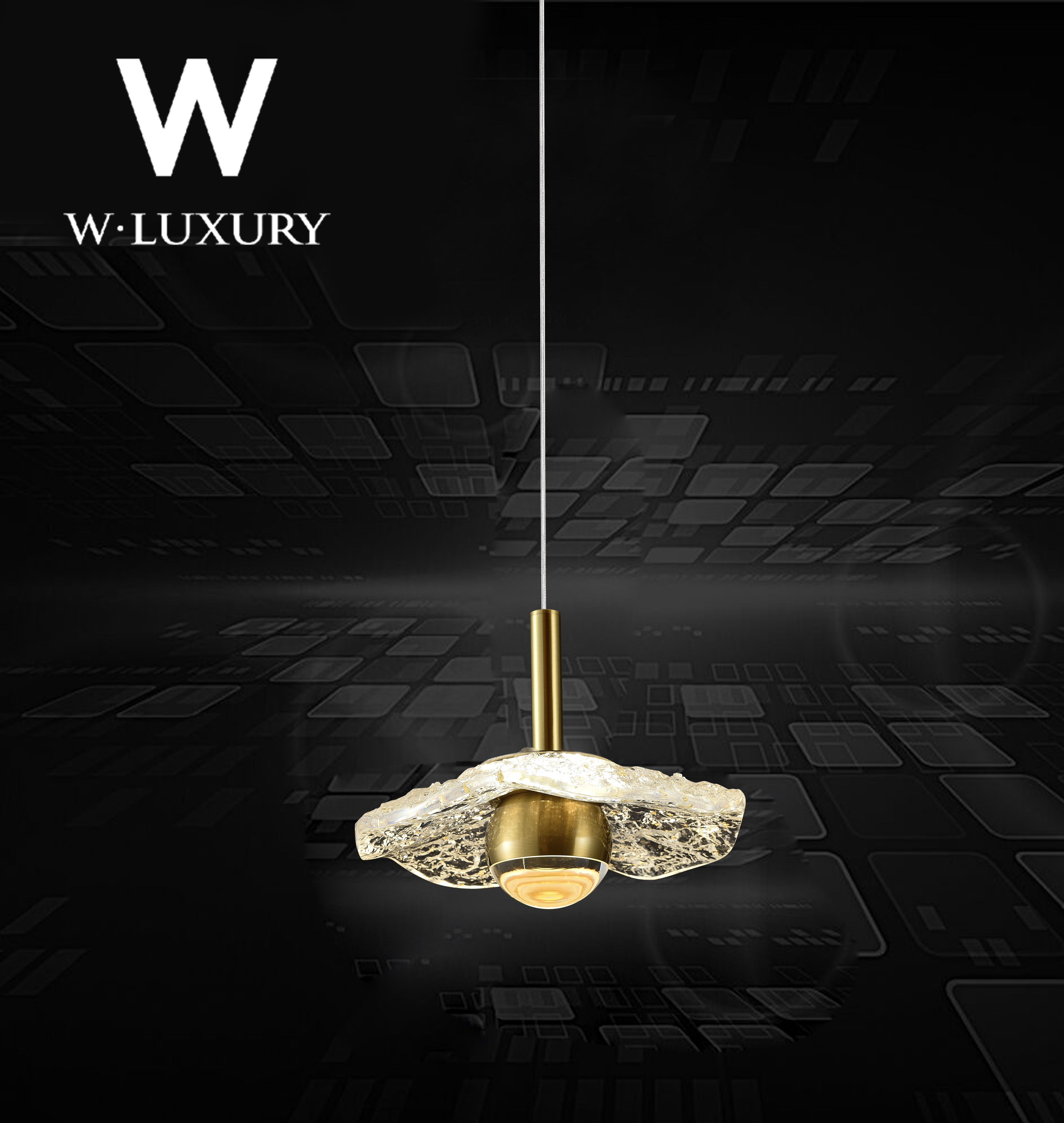 WLUXURY（莲之说）轻奢家用户外超亮餐厅长条吊灯客厅卧室床头灯