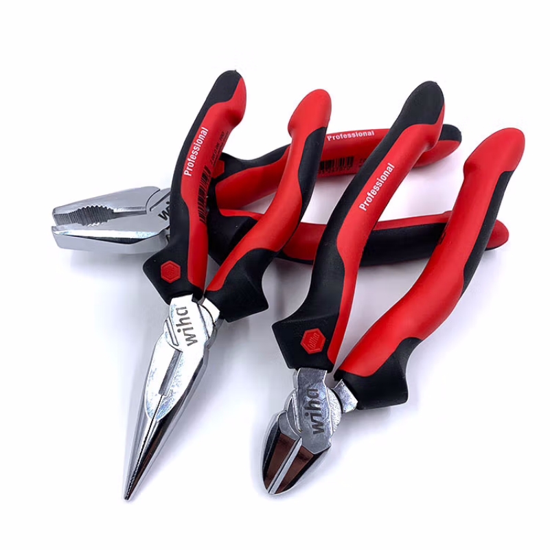 wiha德国威汉6 7 8寸钢丝钳 尖嘴钳 断线斜口钳