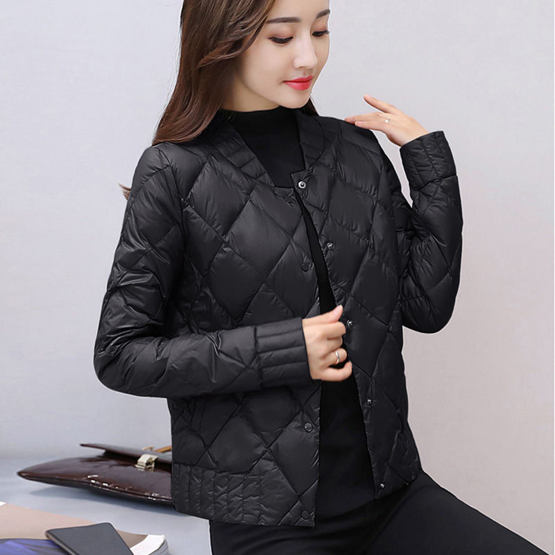 波司豋轻薄羽绒服服女2021冬装新款韩版宽松显瘦短款棉衣加厚小棉