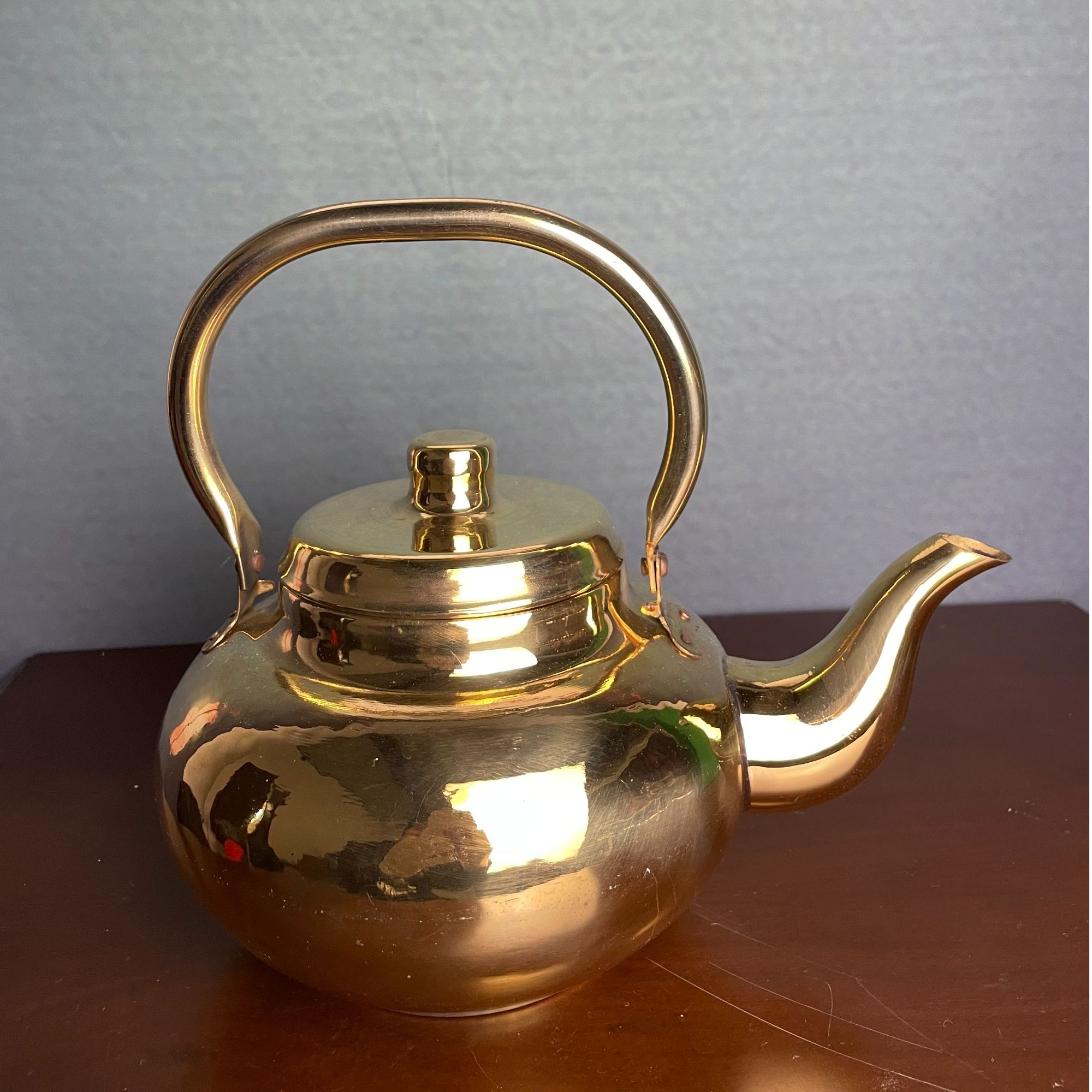 烧水壶黄铜大容量全铜批发厂家直销复古老式明火加热电陶炉燃气灶