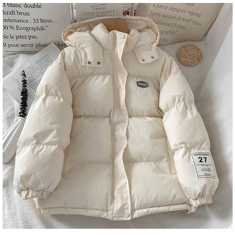 波登司羽绒服白鸭绒新款爆款2024oversize季外套面包学生年女士女