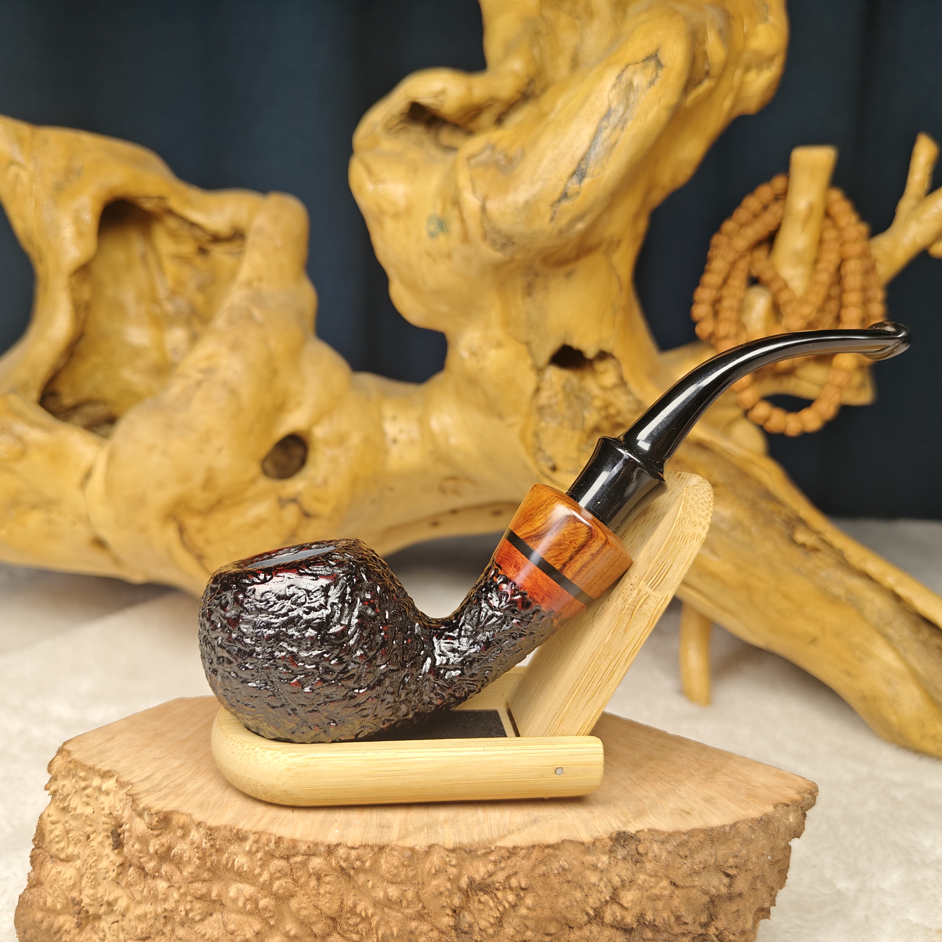 158号硼砂拼接苹果石楠木