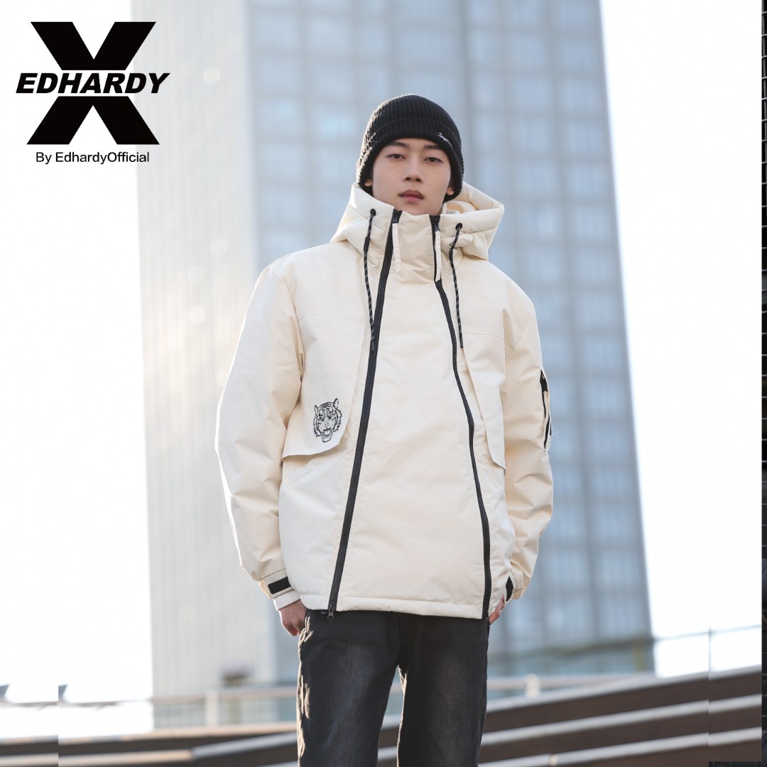 EDHARDYX新款潮牌羽绒服“石墨烯蓄热”休闲edx秋冬X1A4FA101151