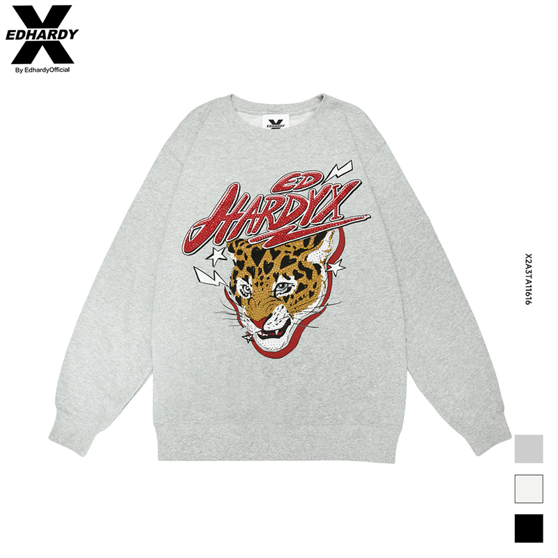 EDHARDY X美洲豹套头卫衣edx潮牌高级感男装痞帅春夏X2A3TA11616