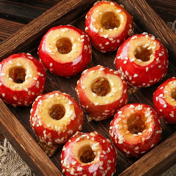 Z冻干山楂老北京冰糖葫芦无核空心酸甜酥脆零食特产独立包装健康