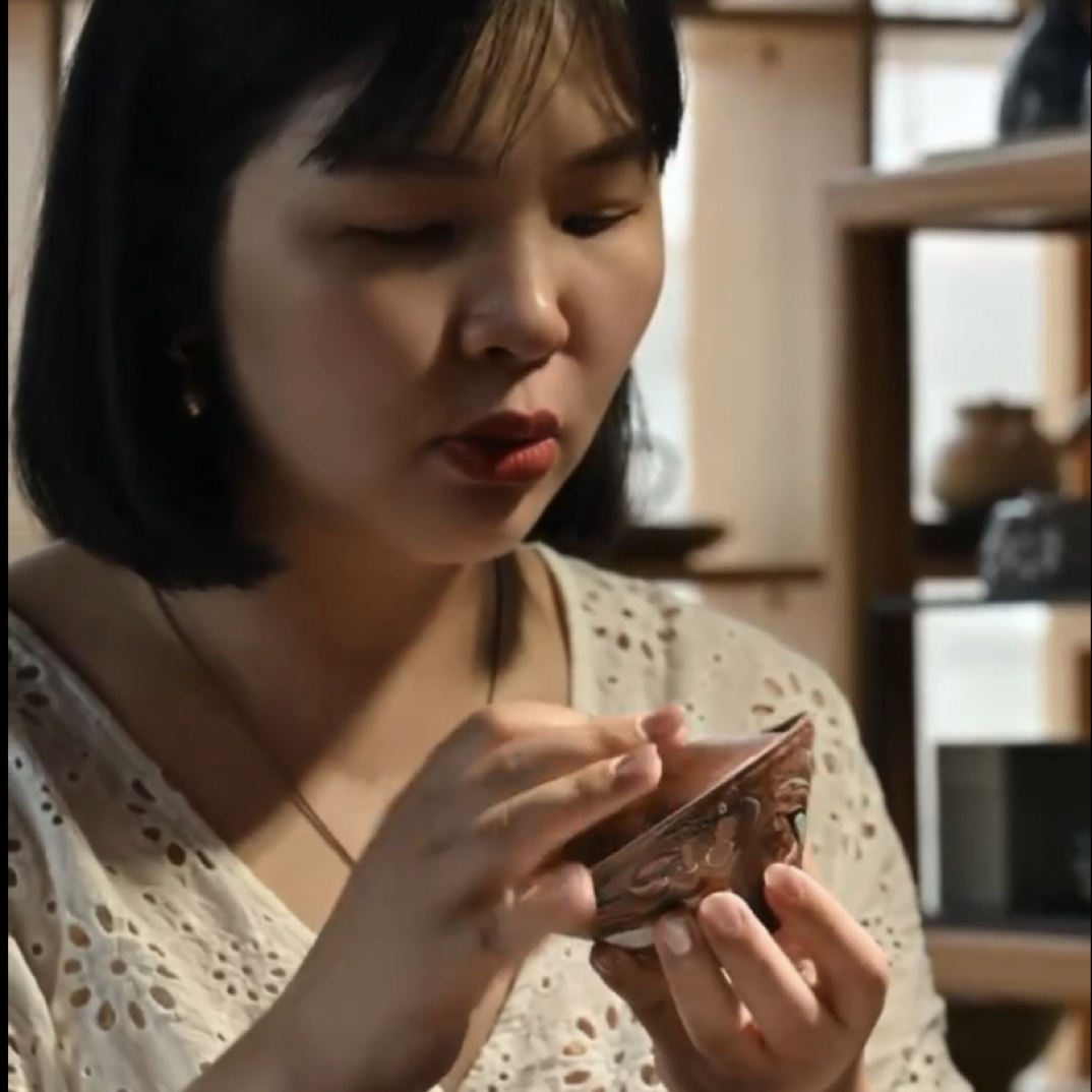 简趣 手绘柴烧茶具直播专属 五