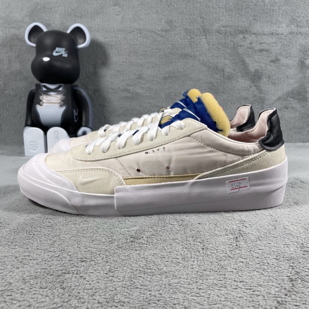 二手41码 Nike Drop Type 休闲鞋 白蓝 头黄渍 无盒 公价499