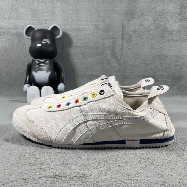 二手41.5码 Onitsuka Tiger Mexico 66休闲鞋 白面污渍 无盒