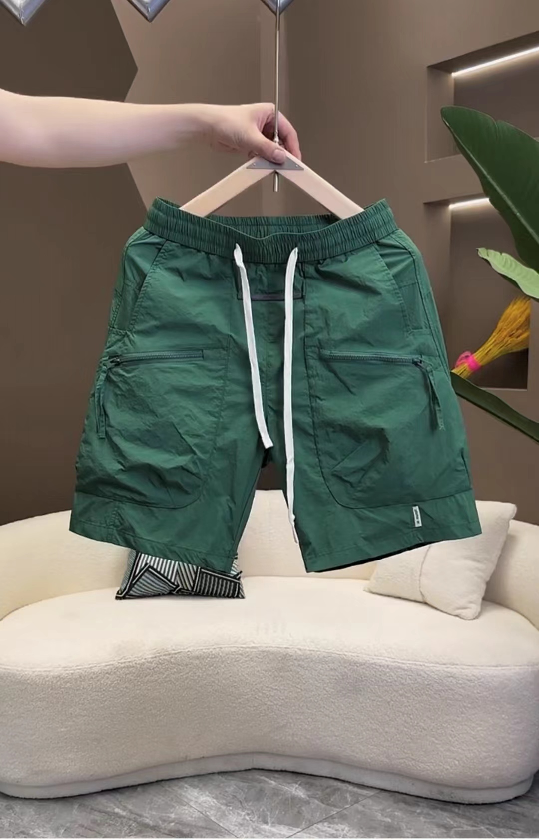 韩版短裤男新款网红时尚百搭潮牌休闲工装裤速干宽松直筒五分男士