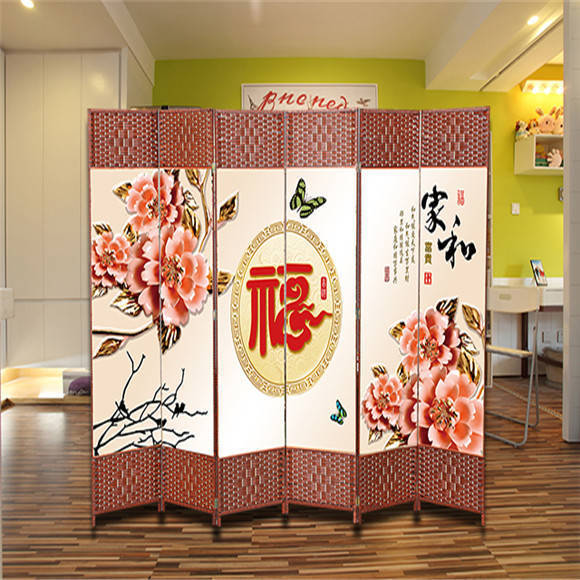 屏风隔断客厅卧室遮挡家用挡门挡床移动推拉可折叠玄关酒店双面