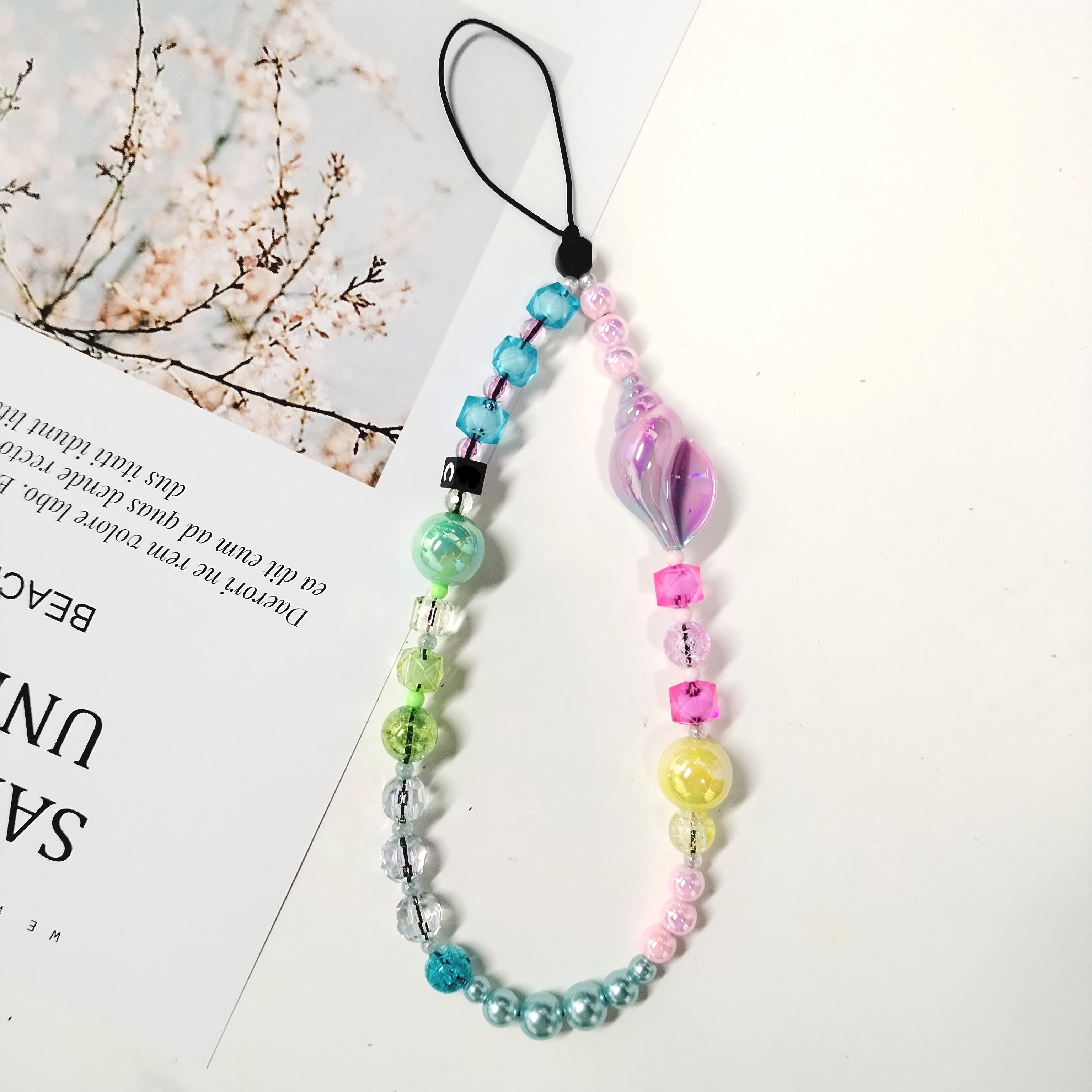 【手机链】爱心手机挂绳链条时尚可爱卡通防丢ins少女短款